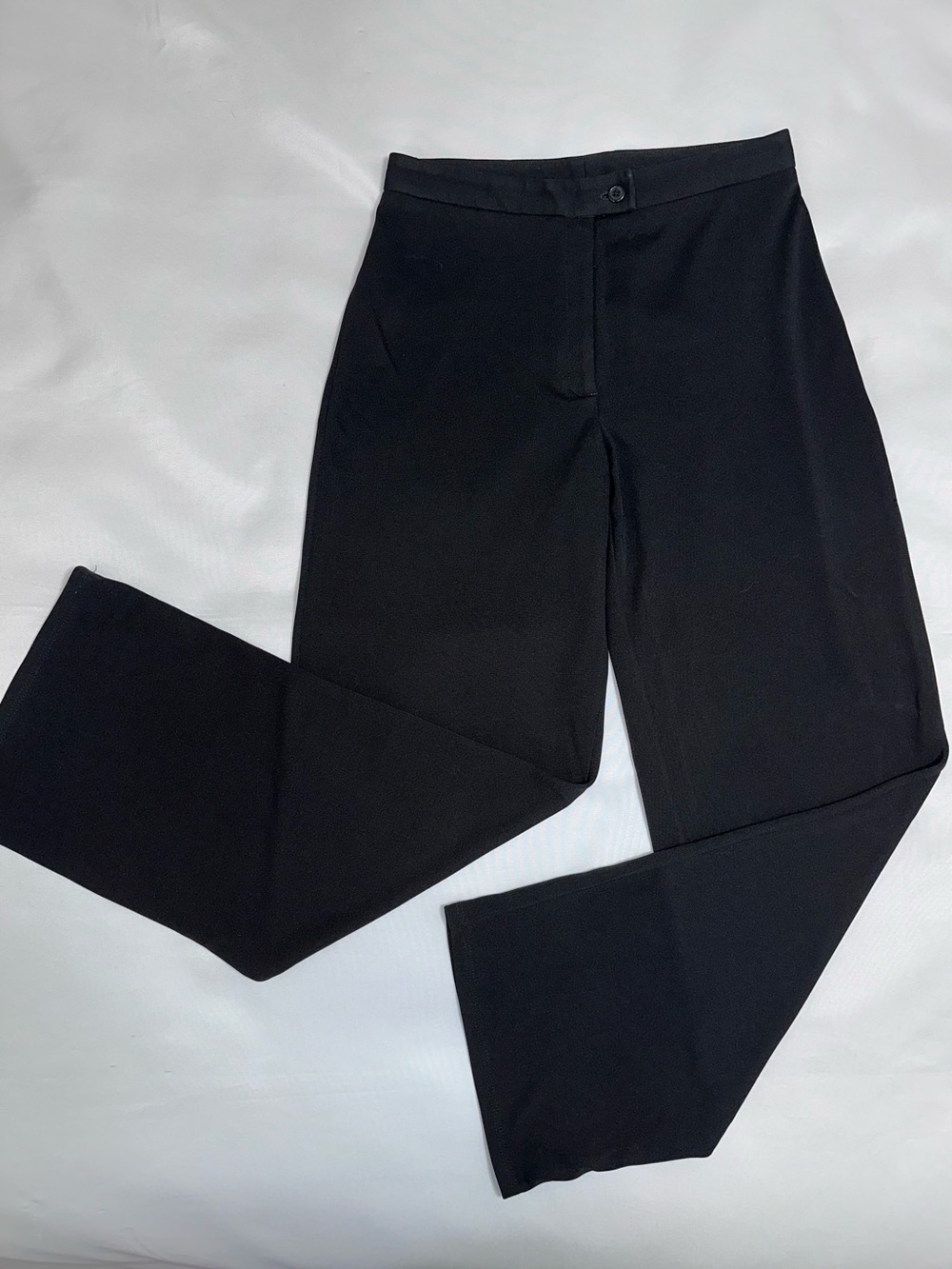 Studio M Classic Women's Black Straight-Leg Pants flowy size 6‎